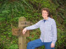 Mom on Gorge hike