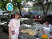 Twila with street vendor